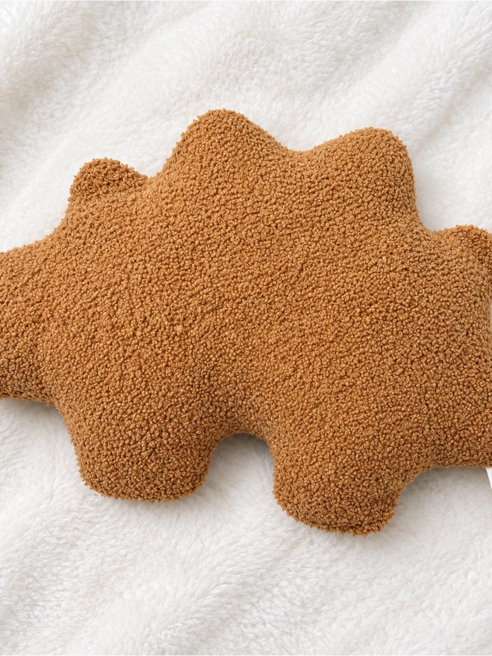 Dino Nugget Dinosaur Chicken Nugget Plush Pillow Brown Kids Room Decor